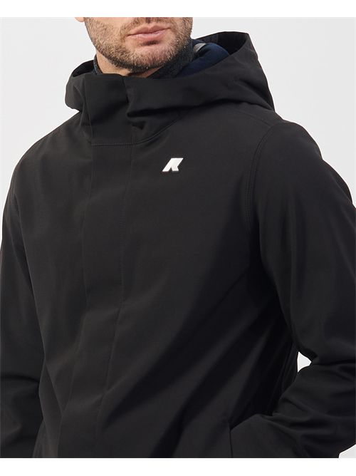 K-way Marlyn men's long jacket with hood K-WAY | K7126UW-MARLYNA3C