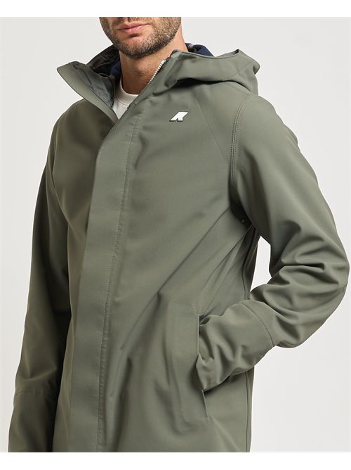 Giacca lunga uomo Marlyn di K-way con cappuccio K-WAY | K7126UW-MARLYNAF0