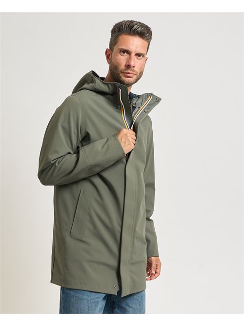 Giacca lunga uomo Marlyn di K-way con cappuccio K-WAY | K7126UW-MARLYNAF0