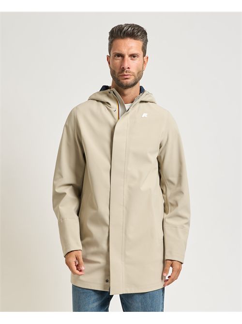 Giacca lunga uomo Marlyn di K-way con cappuccio K-WAY | K7126UW-MARLYNB2A