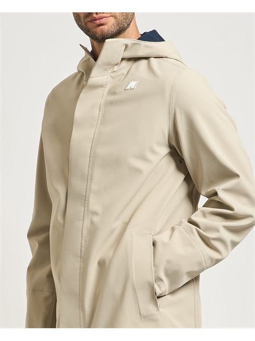 Giacca lunga uomo Marlyn di K-way con cappuccio K-WAY | K7126UW-MARLYNB2A
