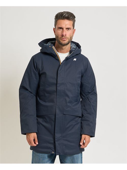 Giacca uomo lunga Jarno Twill Marmotta di K-way K-WAY | K8133FW-JARNOAL9
