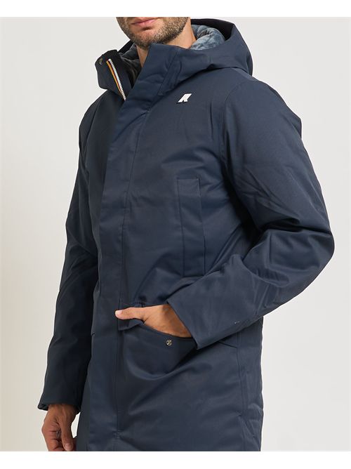 Giacca uomo lunga Jarno Twill Marmotta di K-way K-WAY | K8133FW-JARNOAL9