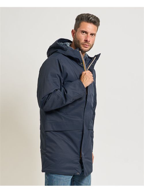 Giacca uomo lunga Jarno Twill Marmotta di K-way K-WAY | K8133FW-JARNOAL9