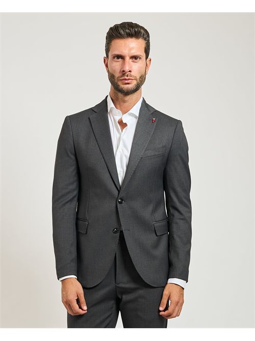 Abito uomo Mulish monopetto slim fit MULISH | AB7200-TEXASANTRACITE