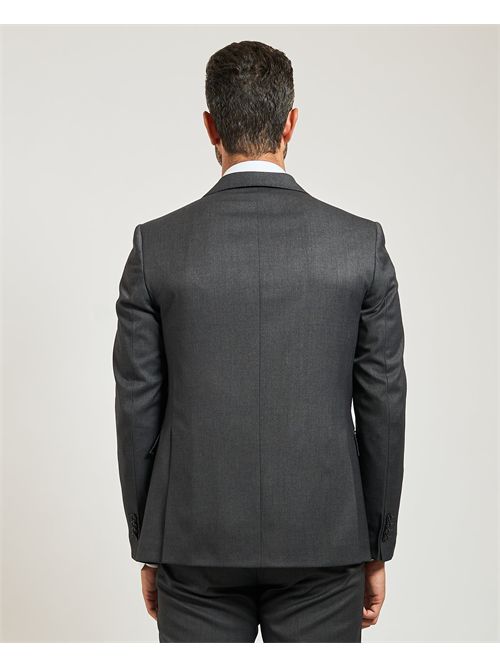 Abito uomo Mulish monopetto slim fit MULISH | AB7200-TEXASANTRACITE