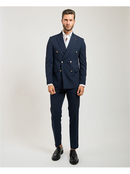 Abito uomo Mulish doppiopetto con spilletta MULISH | AB7217-MARYLANDBLU
