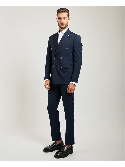 Abito uomo Mulish doppiopetto con spilletta MULISH | AB7217-MARYLANDBLU