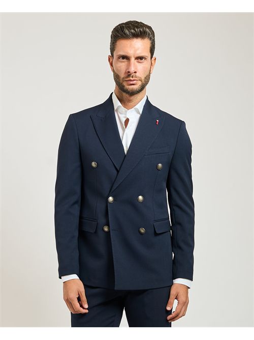 Abito uomo Mulish doppiopetto con spilletta MULISH | AB7217-MARYLANDBLU