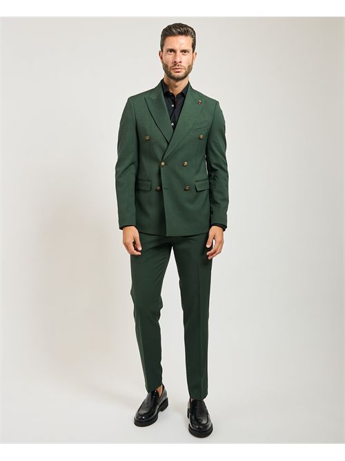 Abito uomo Mulish doppiopetto con spilletta MULISH | AB7217-MARYLANDVERDE