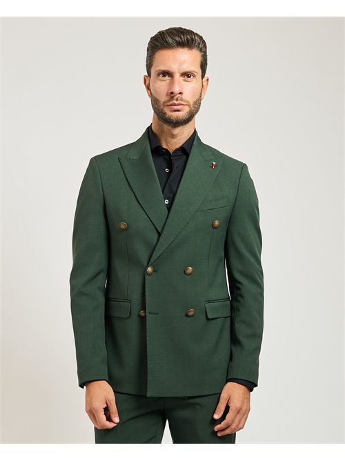 Abito uomo Mulish doppiopetto con spilletta MULISH | AB7217-MARYLANDVERDE
