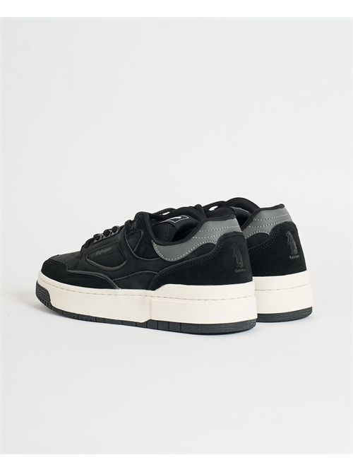 Refrigue men's leather sports sneakers REFRIGUE | 010-GROUNDBLACK/DENIM