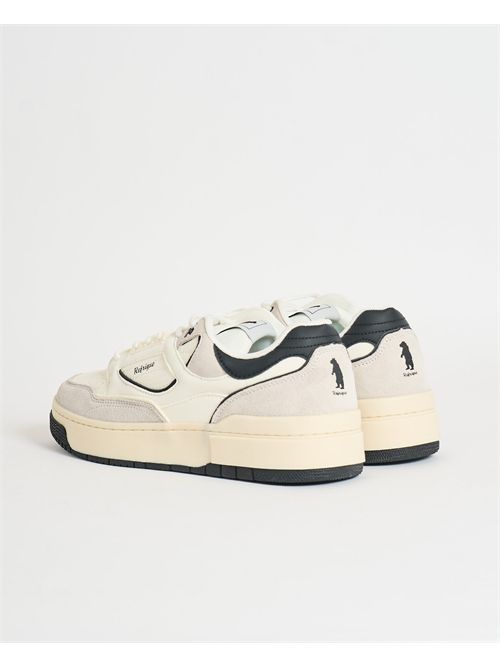 Refrigue men's leather sports sneakers REFRIGUE | 010-GROUNDLIGHTGREY/OFFWHITE