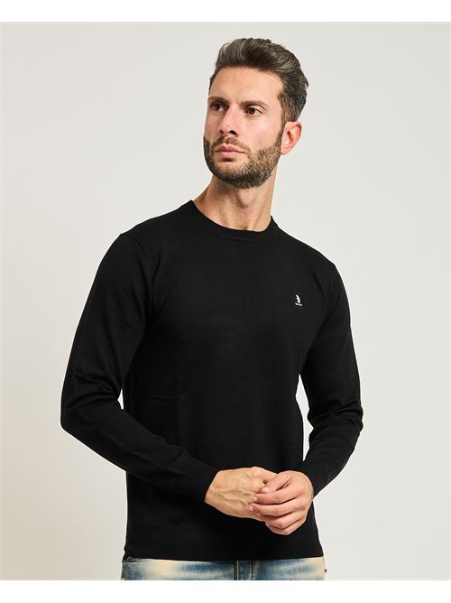 Maglione uomo Refrigue basic girocollo REFRIGUE | 2811W00156BLACK