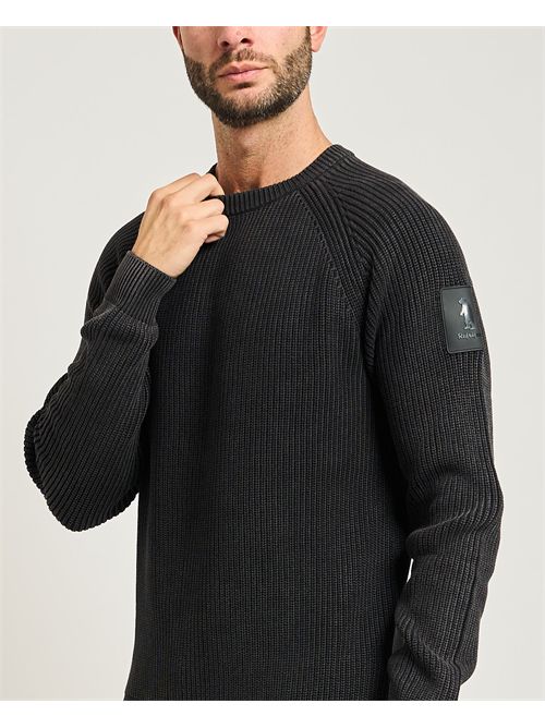 Maglione uomo Refrigue a costine verticali REFRIGUE | 2811W00178BLACK