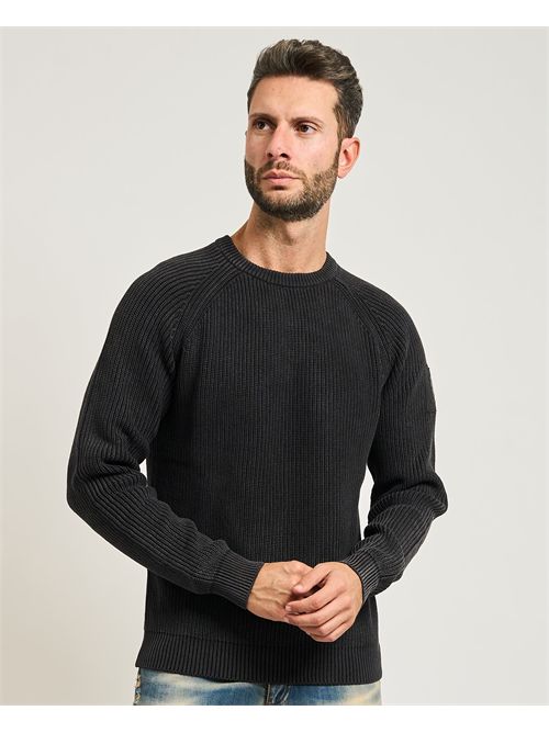 Maglione uomo Refrigue a costine verticali REFRIGUE | 2811W00178BLACK