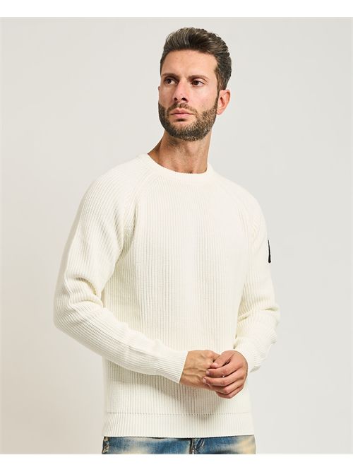 Maglione uomo Refrigue a costine verticali REFRIGUE | 2811W00178BUTTER