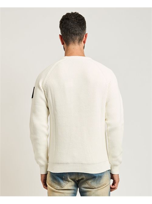 Maglione uomo Refrigue a costine verticali REFRIGUE | 2811W00178BUTTER