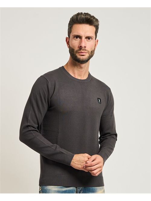 Maglione uomo Refrigue con lavorazione a nido d'ape REFRIGUE | 2811W00181ASPHALT