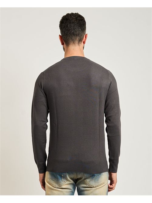 Maglione uomo Refrigue con lavorazione a nido d'ape REFRIGUE | 2811W00181ASPHALT