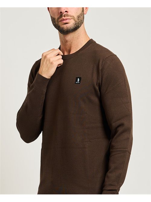 Maglione uomo Refrigue con lavorazione a nido d'ape REFRIGUE | 2811W00181BROWN