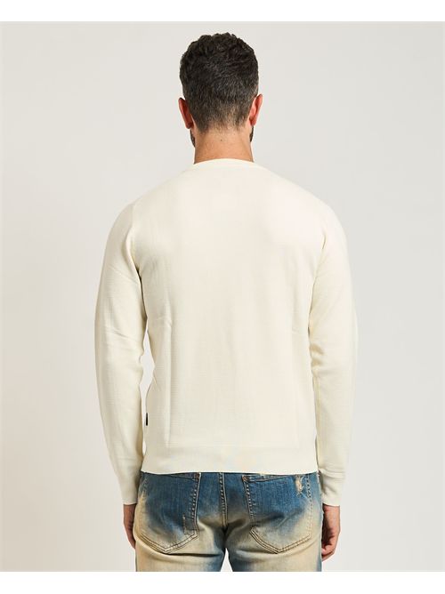 Maglione uomo Refrigue con lavorazione a nido d'ape REFRIGUE | 2811W00181BUTTER