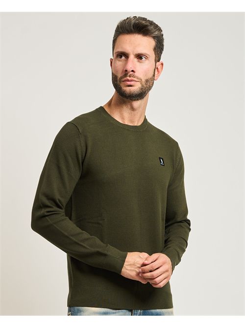 Maglione uomo Refrigue con lavorazione a nido d'ape REFRIGUE | 2811W00181MILITARY