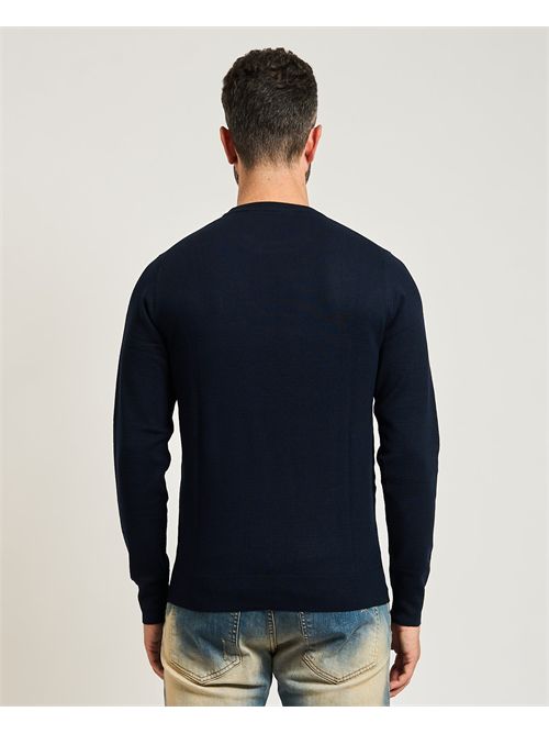Maglione uomo Refrigue con lavorazione a nido d'ape REFRIGUE | 2811W00181NAVY