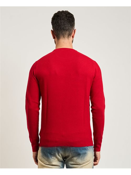 Maglione uomo Refrigue con lavorazione a nido d'ape REFRIGUE | 2811W00181RED