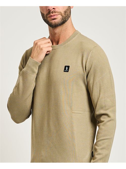 Maglione uomo Refrigue con lavorazione a nido d'ape REFRIGUE | 2811W00181SAGE