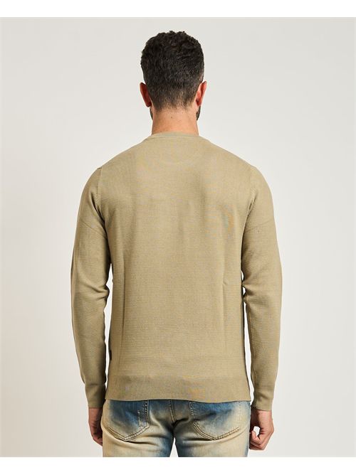 Maglione uomo Refrigue con lavorazione a nido d'ape REFRIGUE | 2811W00181SAGE
