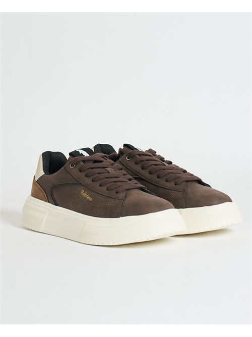 Refrigue men's low-top sneakers with logo REFRIGUE | 301-MIKBROWN