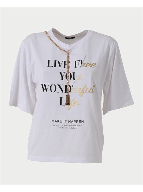 T-shirt donna Relish in cotone con stampa RELISH | RDA25010330061100
