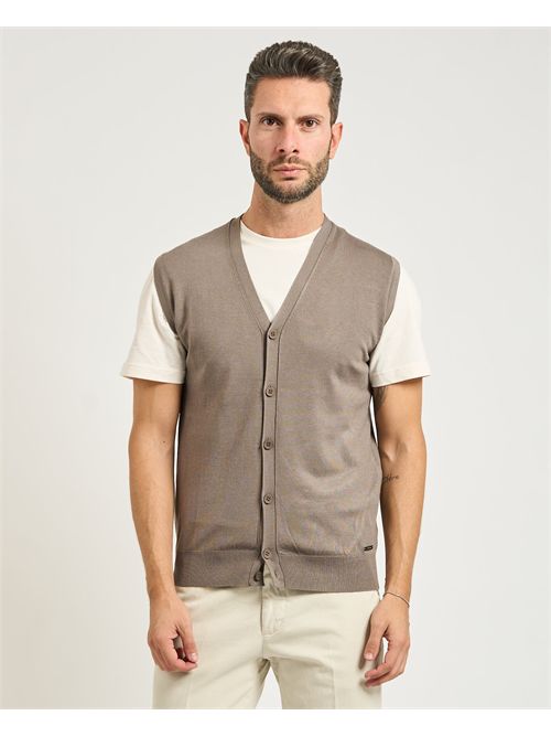 Settemezzo men's vest with button closure SETTE/MEZZO | 750015-SLIM0052
