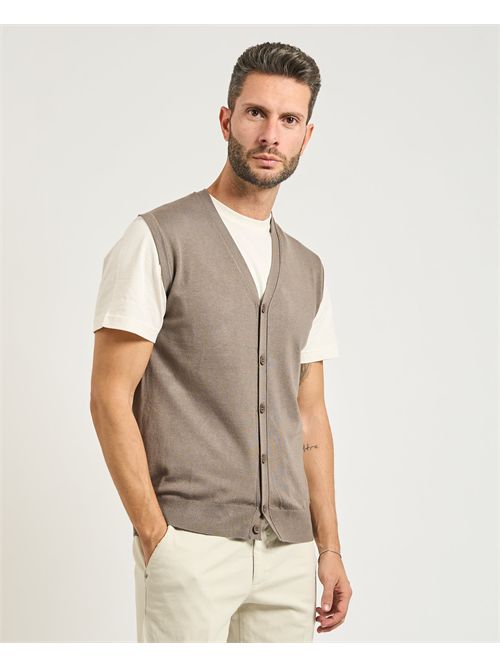 Gilet uomo Settemezzo con chiusura a bottoni SETTE/MEZZO | 750015-SLIM0052