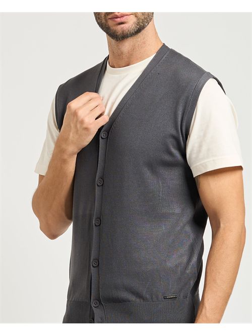 Gilet uomo Settemezzo con chiusura a bottoni SETTE/MEZZO | 750015-SLIM0258