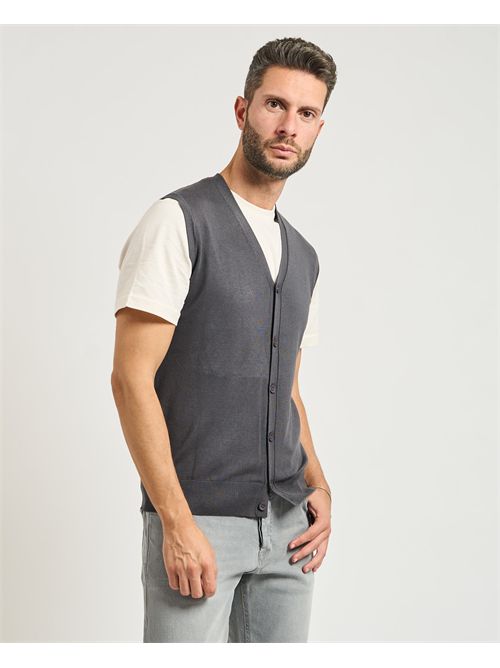 Gilet uomo Settemezzo con chiusura a bottoni SETTE/MEZZO | 750015-SLIM0258