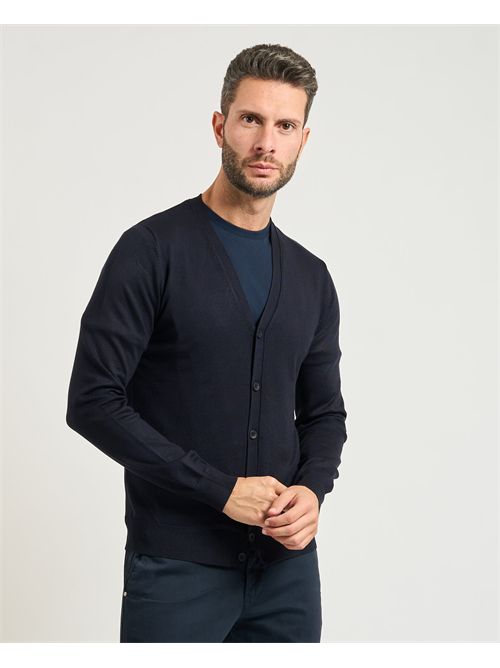 Settemezzo men's V-neck cardigan with buttons SETTE/MEZZO | 750016-SLIM0010