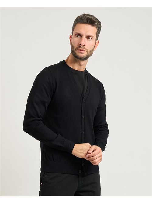 Settemezzo men's V-neck cardigan with buttons SETTE/MEZZO | 750016-SLIM0030