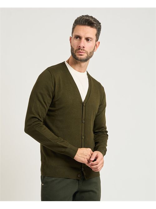 Settemezzo men's V-neck cardigan with buttons SETTE/MEZZO | 750016-SLIM0136