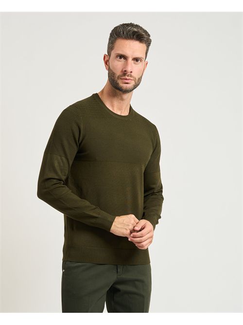 Settemezzo men's sweater with upper weave SETTE/MEZZO | 750101-SLIM0136