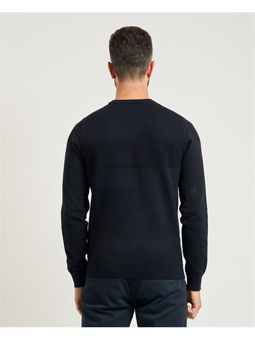 Settemezzo men's crew neck and honeycomb sweater SETTE/MEZZO | 750111-SLIM0010