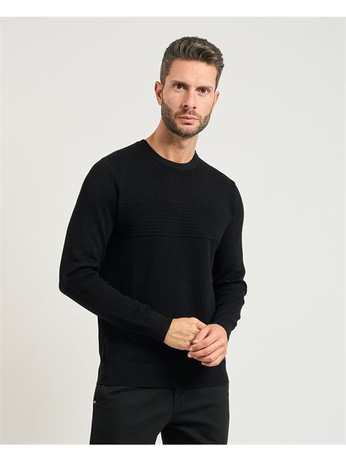Settemezzo men's crew neck and honeycomb sweater SETTE/MEZZO | 750111-SLIM0030
