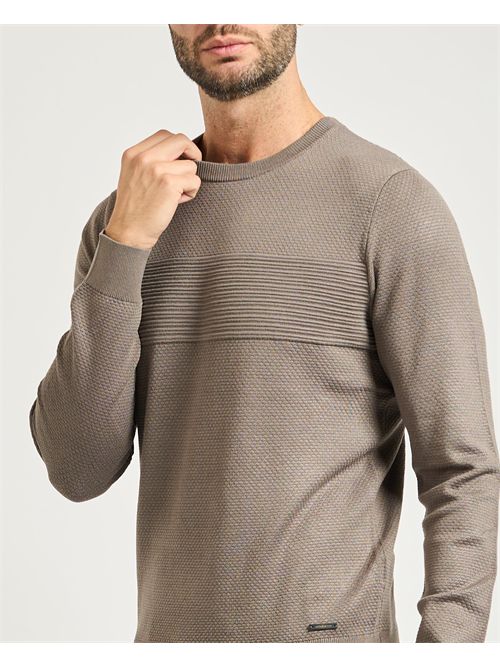 Settemezzo men's crew neck and honeycomb sweater SETTE/MEZZO | 750111-SLIM0052