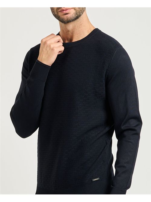 Settemezzo men's sweater with honeycomb pattern SETTE/MEZZO | 750191-SLIM0010