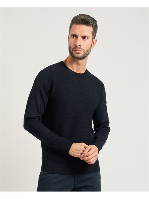 Settemezzo men's sweater with honeycomb pattern SETTE/MEZZO | 750191-SLIM0010