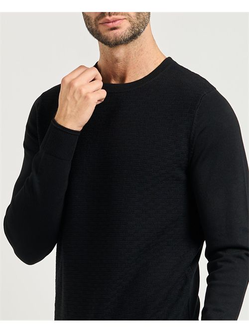 Settemezzo men's sweater with honeycomb pattern SETTE/MEZZO | 750191-SLIM0030