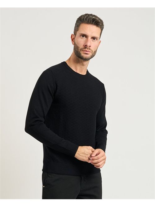 Settemezzo men's sweater with honeycomb pattern SETTE/MEZZO | 750191-SLIM0030