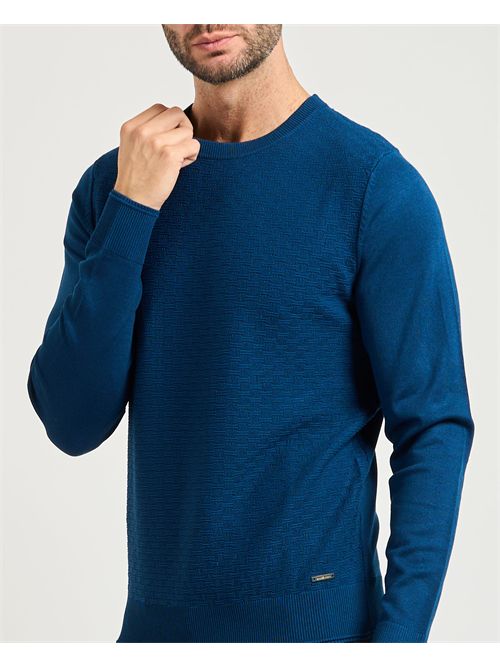 Settemezzo men's sweater with honeycomb pattern SETTE/MEZZO | 750191-SLIM0943