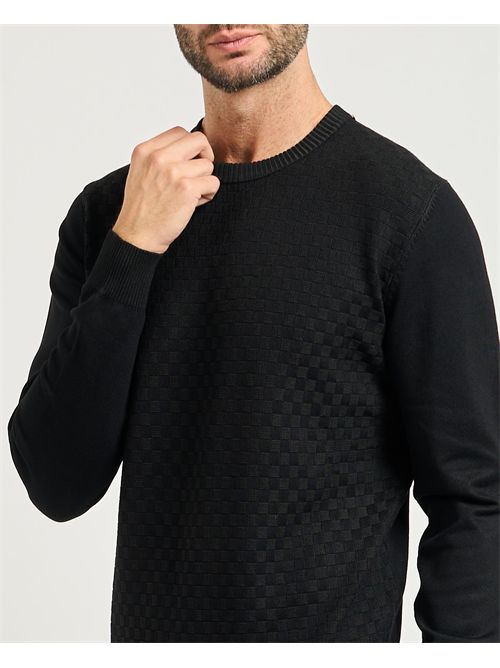 Settemezzo men's sweater with checkered pattern SETTE/MEZZO | 750211-SLIM0030